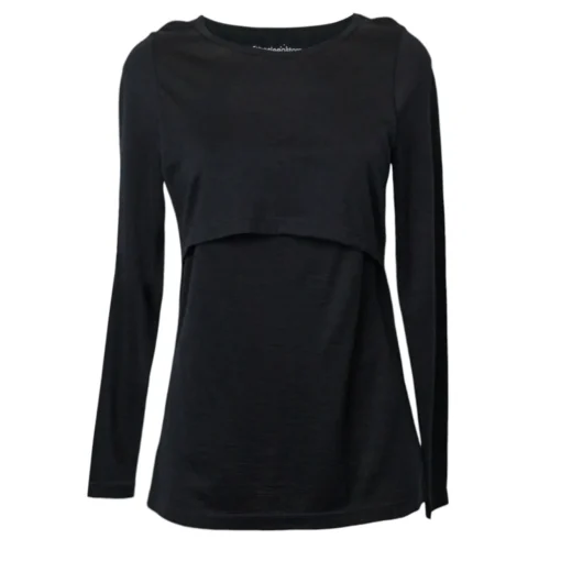 All Seasons Merino/Tencel LS Breastfeeding Top