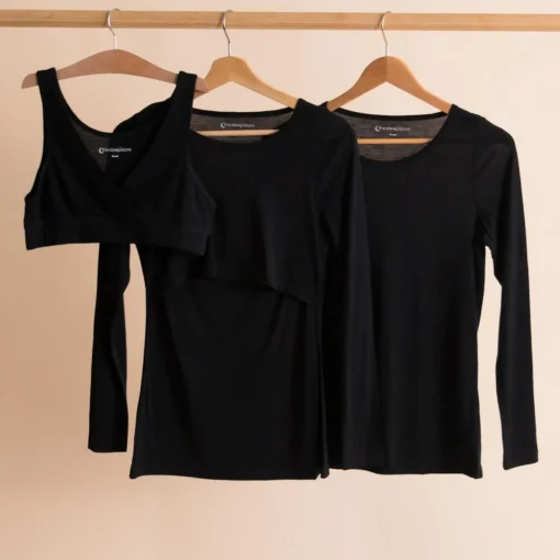 All Seasons Merino/Tencel LS Breastfeeding Top