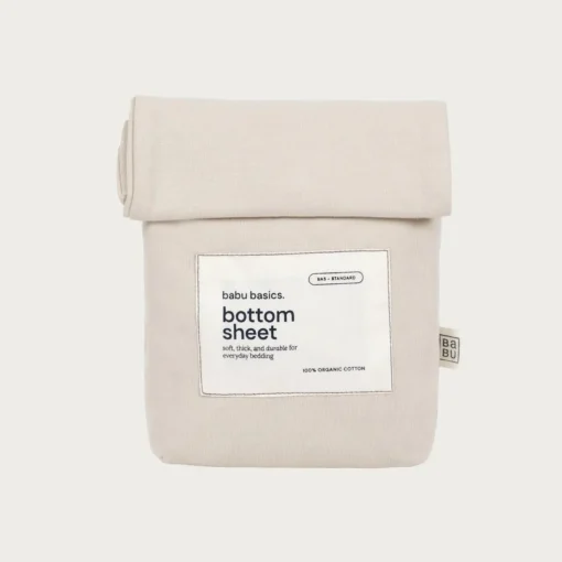 Babu Basics Organic Cotton Bassinet Fitted Sheet - 40 x 80cm