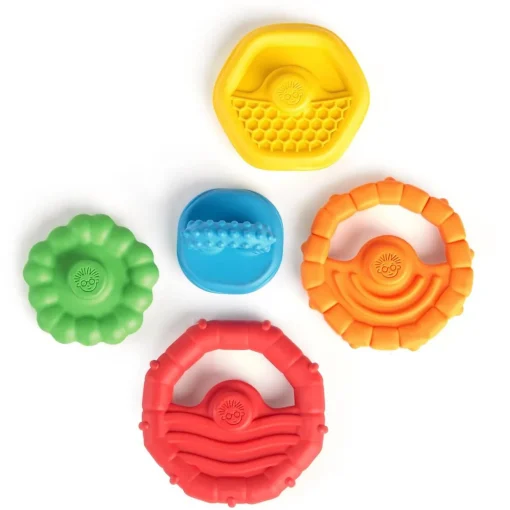 Baby Einstein Stack & Teethe Multi-Textured Teether Toy