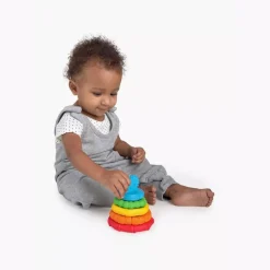 Baby Einstein Stack & Teethe Multi-Textured Teether Toy