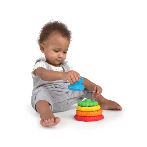 Baby Einstein Stack & Teethe Multi-Textured Teether Toy