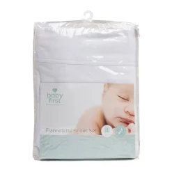 Baby First Flannelette Sheet Set