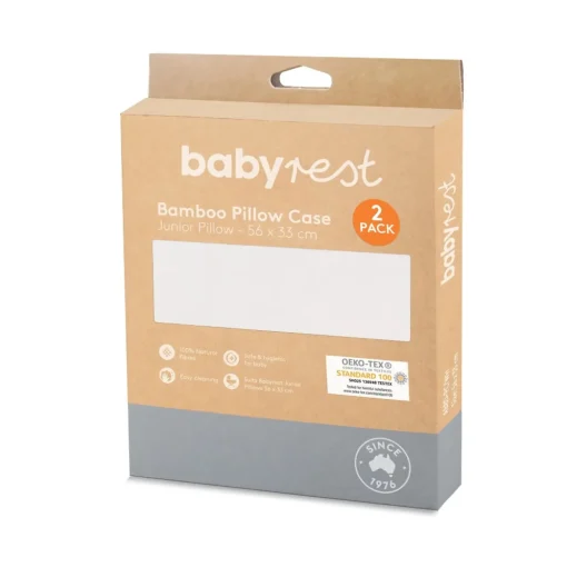 BabyRest Junior Bamboo Pillow Case 2 Pack