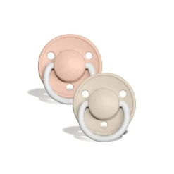 BIBS De Lux Silicone Night Glow Colour Mix 2pk - One Size