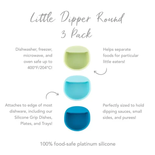 Bumkins Little Dippers Round 3pk