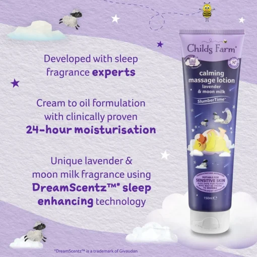 Childs Farm Calming Massage Lotion - Lavender & Moon Milk