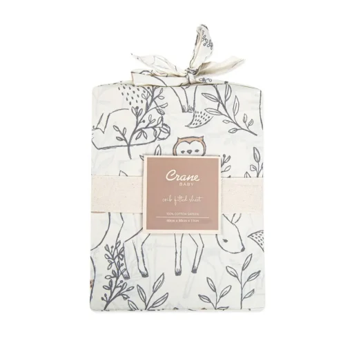 Crane Baby Bassinet Fitted Sheet - Ezra Collection