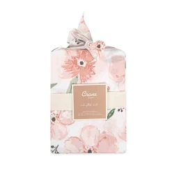 Crane Baby Cot Fitted Sheet - Parker Collection - 132 x 71cm