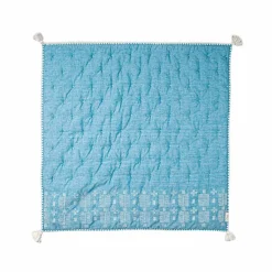 Crane Baby Reversible Cot Quilt - Caspian - Clearance