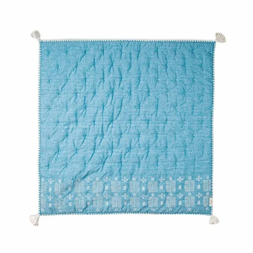 Crane Baby Reversible Cot Quilt - Caspian - Clearance