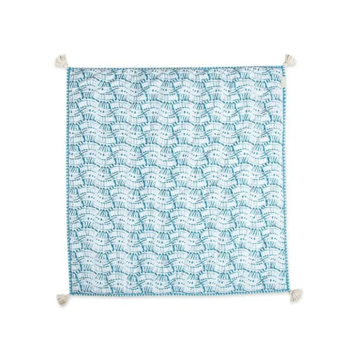 Crane Baby Reversible Cot Quilt - Caspian - Clearance