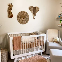 Crane Baby Wooden Lion Wall Decor - 1pc