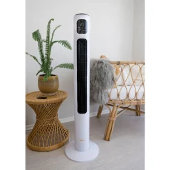 Crane Tower Fan and Air Circulator (116 cm) - White