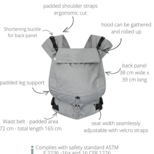 Hoppediz Linen Primeo Baby Carrier