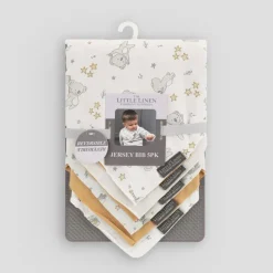 Little Linen Jersey Bib 5 Pack