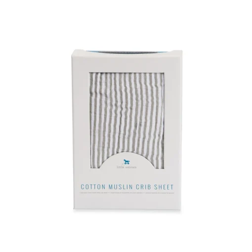 Little Unicorn - Muslin Fitted Cot Sheet - 132 x 71cm