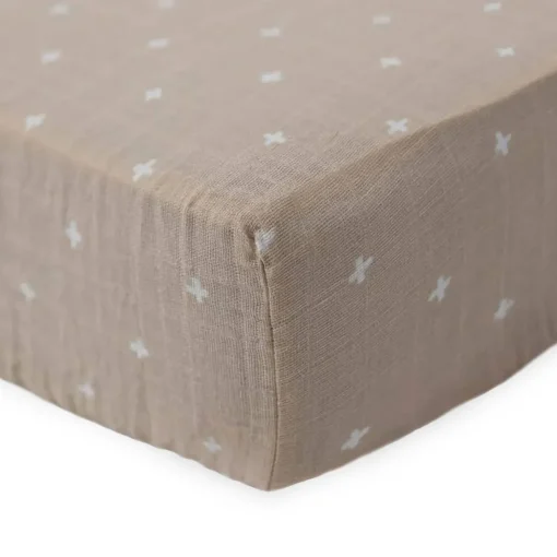 Little Unicorn - Muslin Fitted Cot Sheet - 132 x 71cm