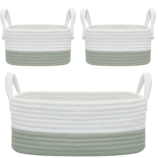 Living Textiles Cotton Rope 3pc Storage