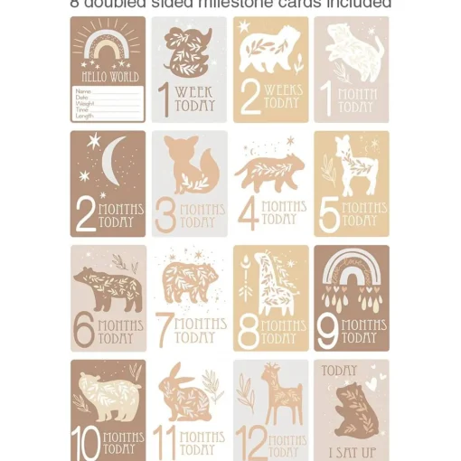 Lolli Living Round Play Mat with Milestone Cards - Clearance