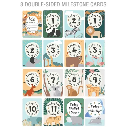 Lolli Living Round Play Mat with Milestone Cards - Clearance
