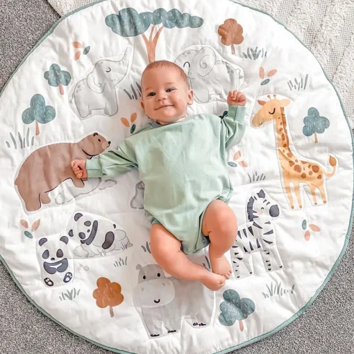 Lolli Living Round Play Mat with Milestone Cards - Clearance