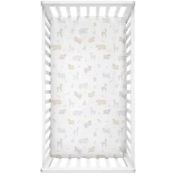 Lolli Living Sateen Fitted Cot Sheet - 135 x 75cm - Clearance