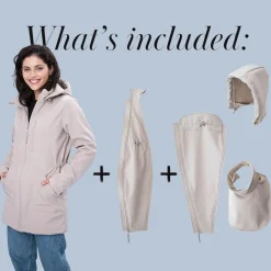 Love & Carry 4 in 1 Softshell Maternity Babywearing Jacket