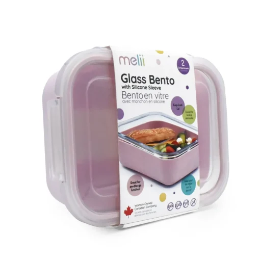 Melii Glass Bento Box with Silicone Sleeve