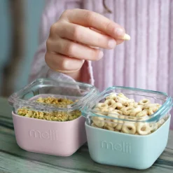 Melii Glass Containers with Silicone Sleeve 3 Pack