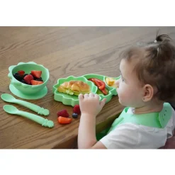 Melii Silicone 5 Piece Feeding Gift Set - Dinosaur