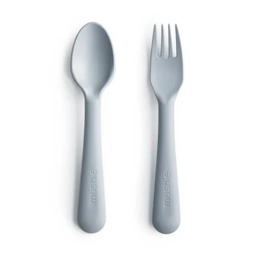 Mushie Dinnerware Fork & Spoon Set