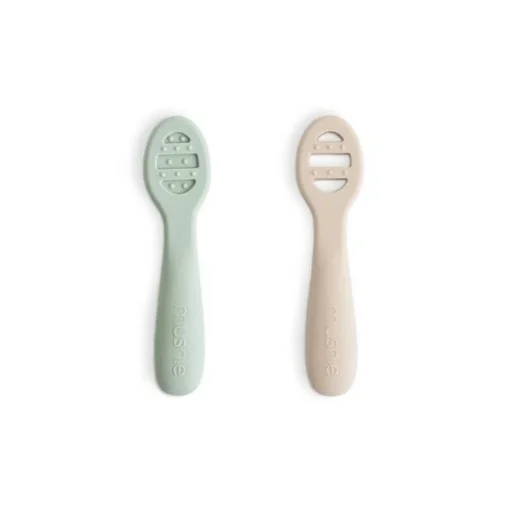 Mushie First Feeding Baby Spoons 2pk