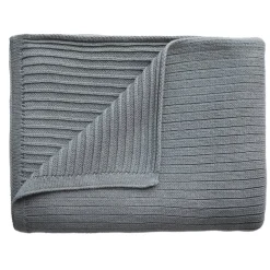 Mushie Ribbed Knitted Blanket - Clearance