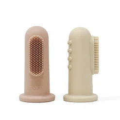 Mushie Silicone Finger Toothbrush 2pk