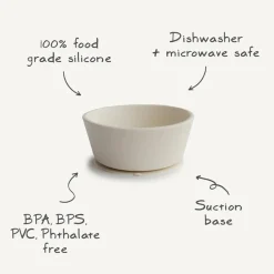 Mushie Silicone Suction Bowl