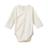 Nature Baby Long Sleeve Cotton Kimono Bodysuit