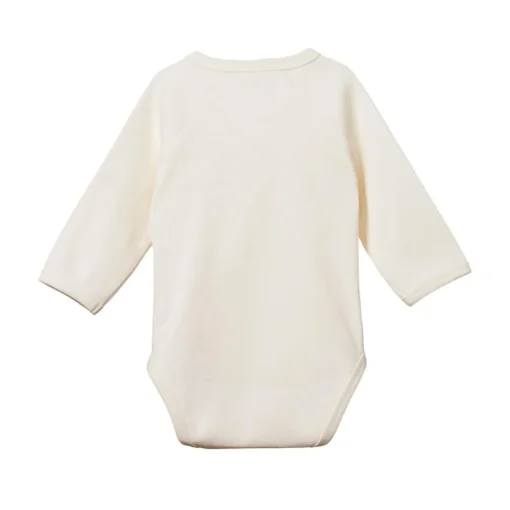 Nature Baby Long Sleeve Cotton Kimono Bodysuit