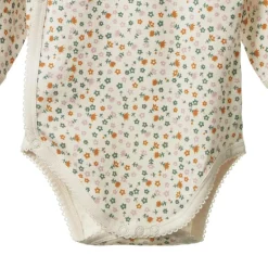 Nature Baby Long Sleeve Cotton Kimono Bodysuit