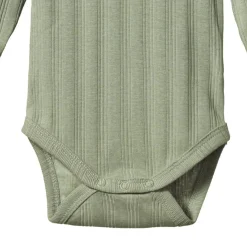Nature Baby Organic Cotton Derby Rib Bodysuit - 2 pack