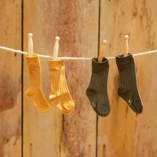Nature Baby Organic Cotton Rib Socks