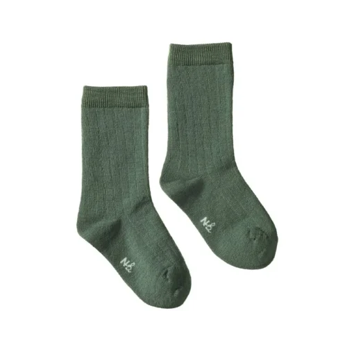 Nature Baby Organic Wool Rib Socks