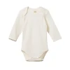 Nature Baby Pointelle Long Sleeve Bodysuit