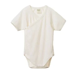 Nature Baby Short Sleeve Kimono Pointelle Bodysuit