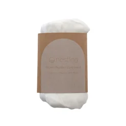 Nestling Moses Basket Muslin Fitted Sheet - 73 x 34cm