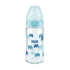 NUK First Choice Glass Bottle Wide Neck Blue