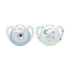 Nuk Star Day & Night Silicone Soothers