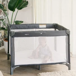 Quest Portacot with Bassinet - Grey