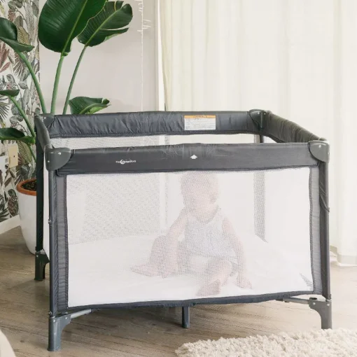 Quest Portacot with Bassinet - Grey