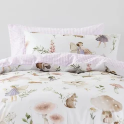 Squiggles Cotton Duvet Cover Set - Fairy Grove Silver